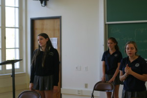 DTASC students rehearse a scene.