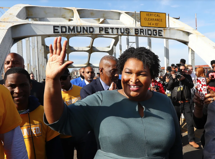 Former+candidate+for+Georgia+governor+Stacey+Abrams+crosses+the+Edmund+Pettus+Bridge+during+the+annual+reenactment+of+Bloody+Sunday+on+Sunday%2C+March+1%2C+2020%2C+in+Selma%2C+Alabama.+%28Courtesy+of+Curtis+Compton%2FAtlanta+Journal-Constitution%2FTNS%29