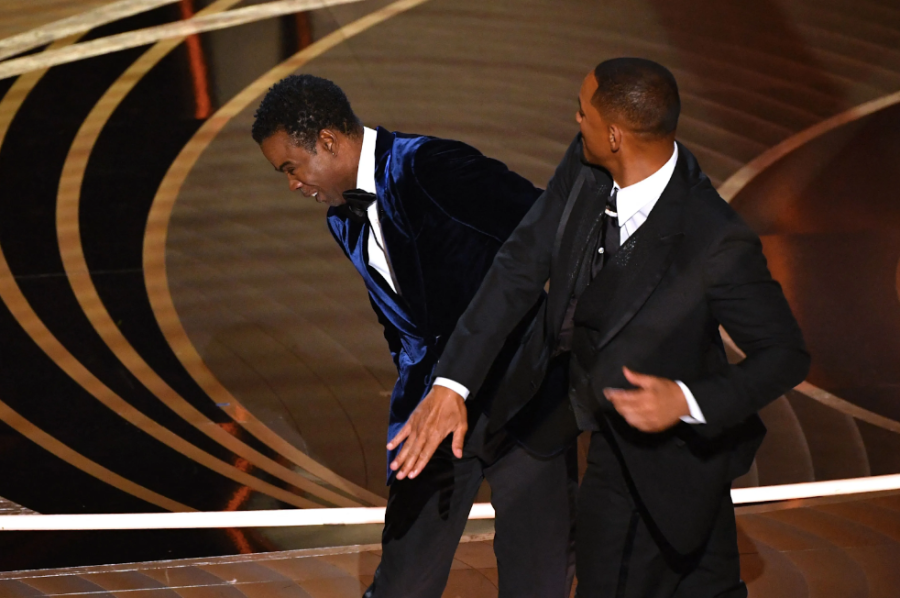 Chris rock getting slapped by Will Smith