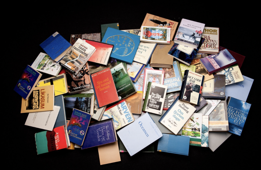 A multitude of books, photographed by Johannes Jansson.