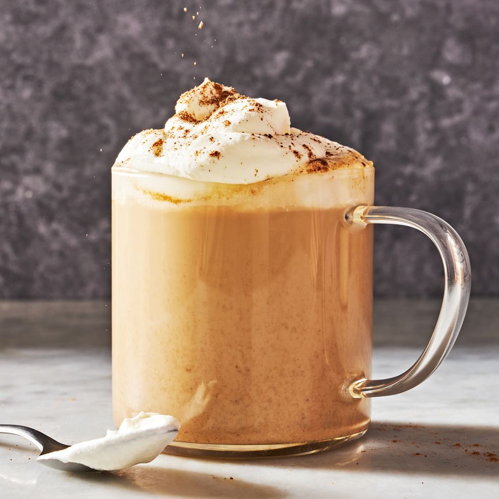 A warm pumpkin-spice latte, topped with whipped cream and cinnamon. (Courtesy of Ander Bui)