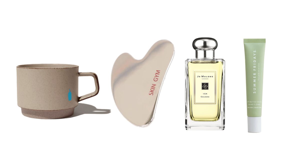 Perfect Holiday gifts for the season! (Courtesy of Skyn Gym, Blue Bottle, Jo Malone, and Summer Fridays)