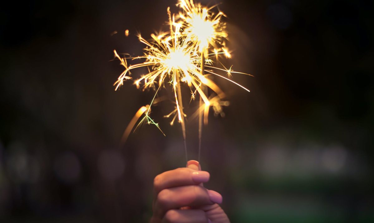 New Years sparklers-- a classic indication of renewal and warmth (courtesy of Pexels).