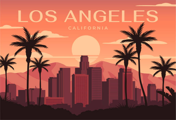 Travel destination poster for Los Angeles in California. (Courtesy of istockphoto.com)