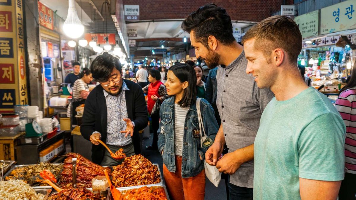 Food tour being conducted in Osaka, Japan. Image by Context. 