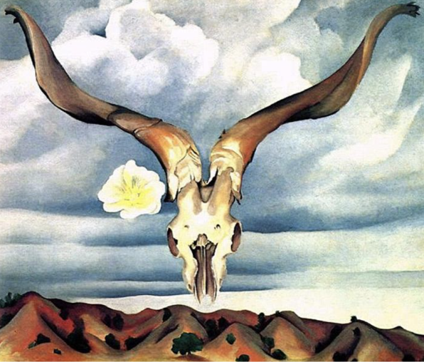 Ram's Head, White Hollyhock-Hills by Georgia O'Keefe; Photo courtesy of The Georgia O'Keefe Museum.