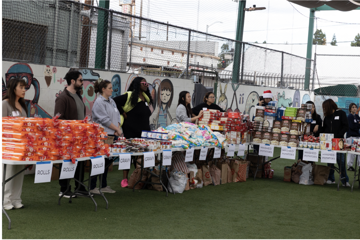 Volunteers ready to help to create meal kits;Photo courtesy of Mx. Whittell.