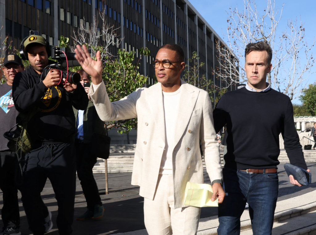 Former CNN anchor Don Lemon leaves federal court after an appearance following his arrest for involvement in a protest at a church in Minnesota, in Los Angeles, California, U.S., January 30, 2026.  REUTERS/Jill Connelly